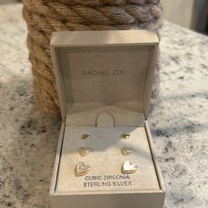 Rachael Zoe Heart Studs